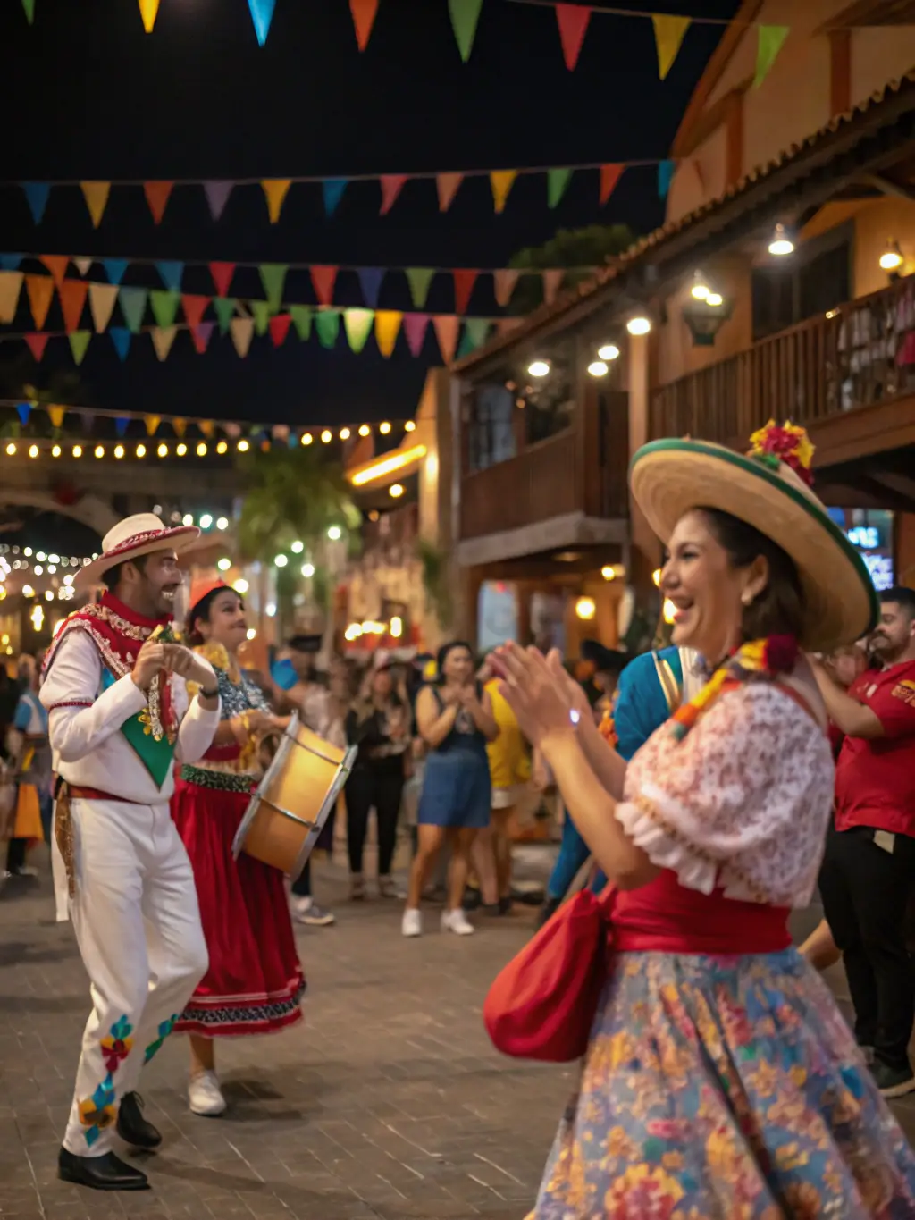 A vibrant photo of a cultural event held at the Ecomusée, featuring traditional music, dance, or local crafts, highlighting the cultural heritage aspect.